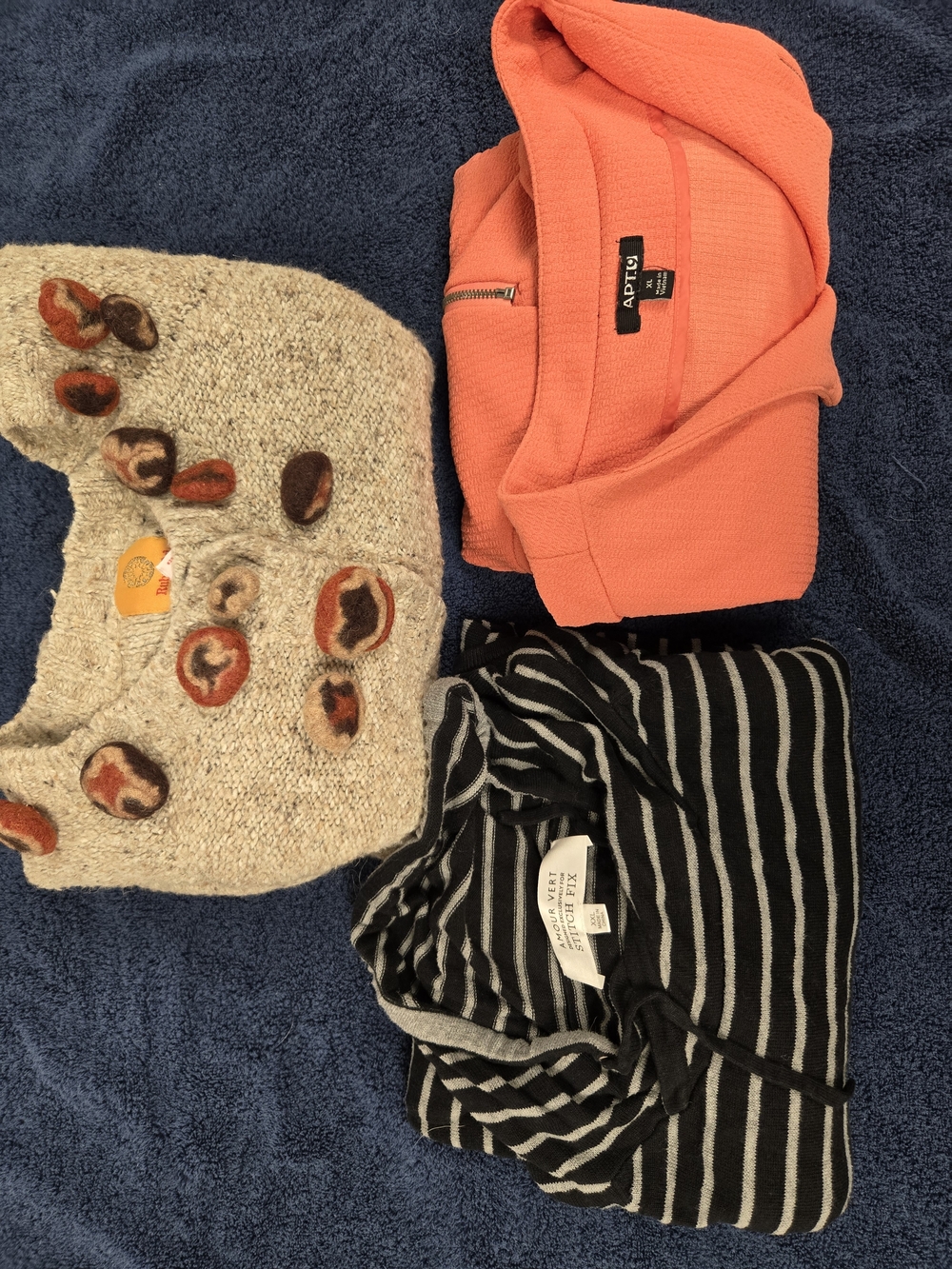 Apt. 9 Coral Knit Top - Bright Coral Hoodie/Top